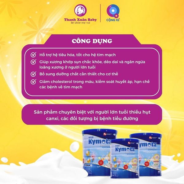 Sữa non Kymota Canxi Nano bổ sung Canxi giúp chắc khỏe xương 900g - Thanh Xuân Baby Sữa non Kymota Canxi Nano bổ sung Canxi giúp chắc khỏe xương 900g - Thanh Xuân Baby