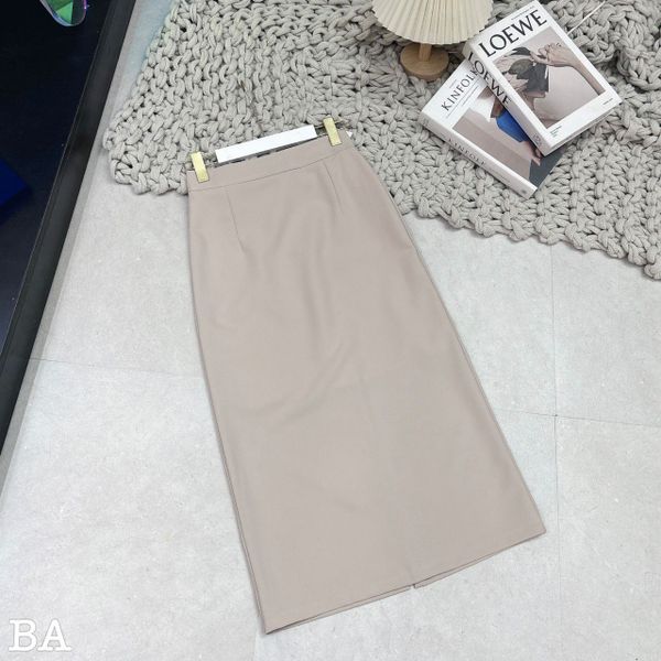 Chân Váy Kaki Hàn Quốc Dáng Suông Dài Xẻ 3 Màu Nâu/ Đen/ Be - Chân váy |  ThờiTrangNữ.vn