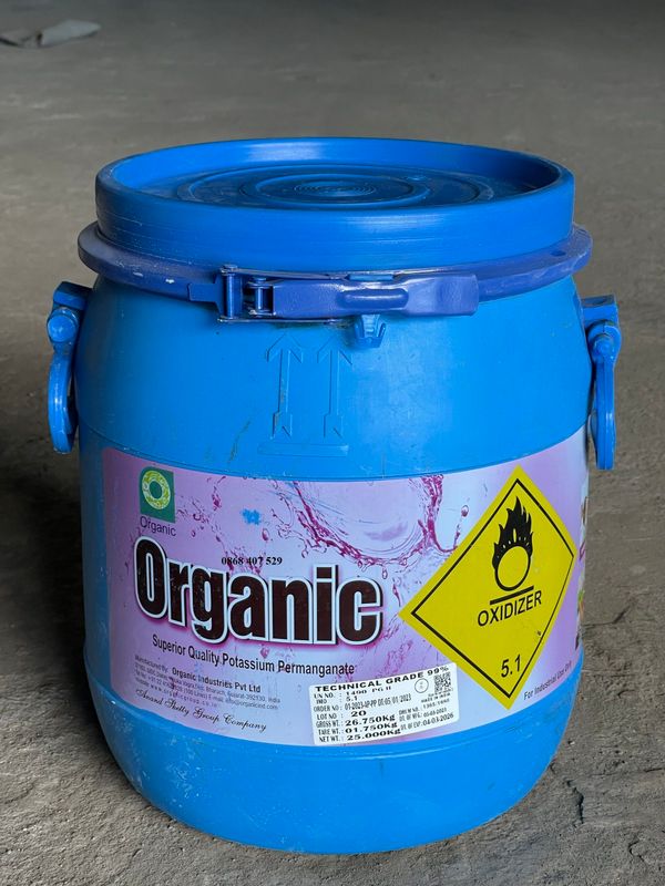 Thuốc tím Ấn Độ thùng 25kg Organic giá sỉ, giá bán buôn - Thị Trường Sỉ