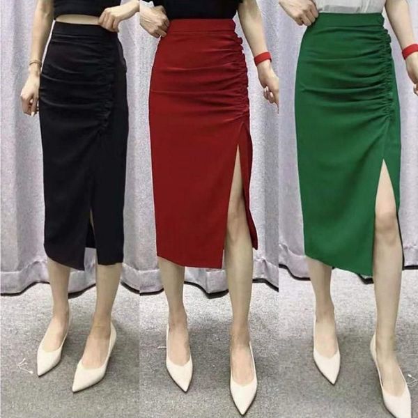 Chân váy chữ A dáng dài xẻ trước fullsize 40-130kg | Shopee Việt Nam