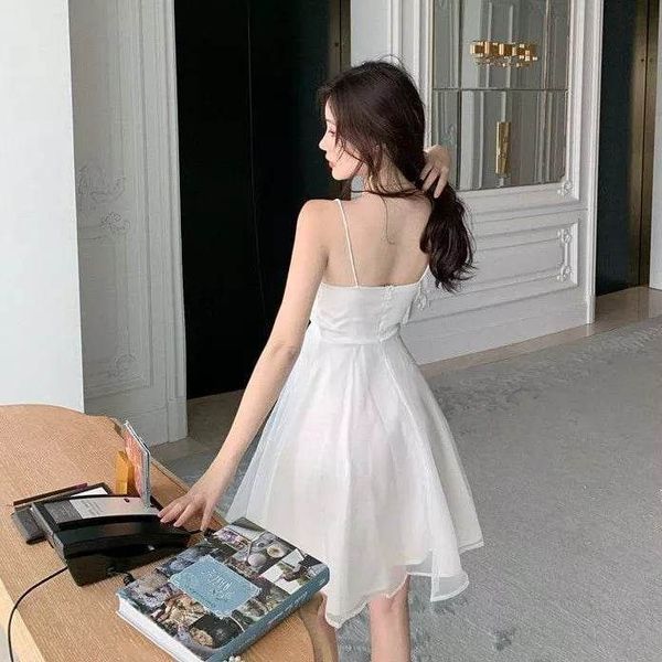Váy bánh bèo trắng 💖Freeship💖 Đầm bánh bèo trắng dáng suông phong cách  tiểu