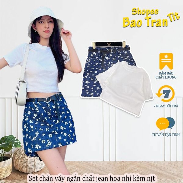 Chân váy voan ngắn ♥️ Chân váy hoa nhí vintage ♥️ - Zinti Store CV17 - Chân  váy | ThờiTrangNữ.vn