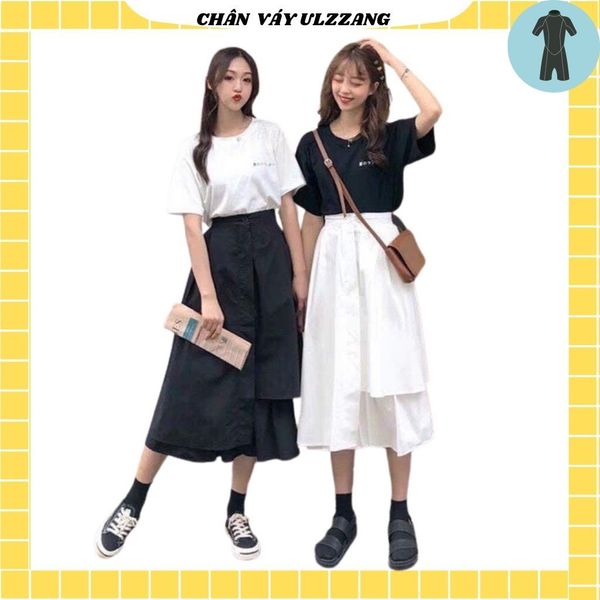 Chân Váy Hoa Nhí Vintage Nhiều Màu Hàng Quảng Châu - Chân Váy Dài Vintage  Cạp Chun (có loại 2 lớp) - Váy Fashion