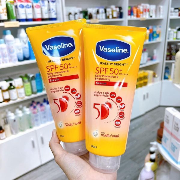 Serum Dưỡng Thể Vaseline Chống Nắng Sáng Da 300ml (Mới) Healthy Bright  Daily Protection & Brightening Serum SPF 50+ PA++++ giá sỉ, giá bán buôn -  Thị Trường Sỉ