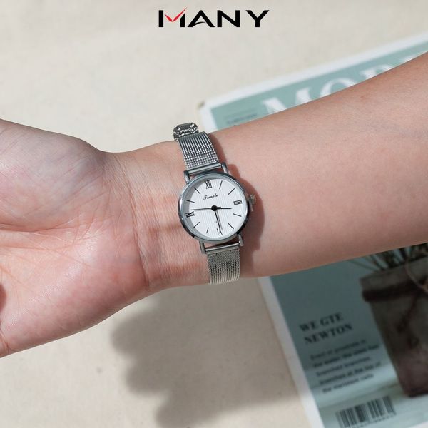 Đồng hồ nữ Timele mặt tròn thời trang - Đồng hồ đeo tay nữ dây lưới thép không gỉ Đồng hồ nữ Timele mặt tròn thời trang - Đồng hồ đeo tay nữ dây lưới thép không gỉ
