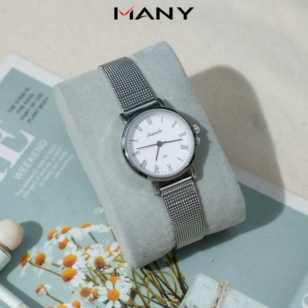 Đồng hồ nữ Timele mặt tròn thời trang - Đồng hồ đeo tay nữ dây lưới thép không gỉ Đồng hồ nữ Timele mặt tròn thời trang - Đồng hồ đeo tay nữ dây lưới thép không gỉ