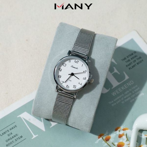 Đồng hồ nữ Timele mặt tròn thời trang - Đồng hồ đeo tay nữ dây lưới thép không gỉ Đồng hồ nữ Timele mặt tròn thời trang - Đồng hồ đeo tay nữ dây lưới thép không gỉ