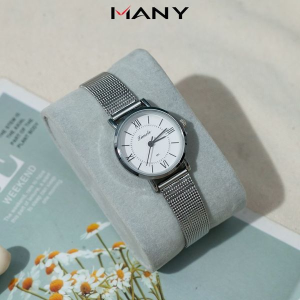 Đồng hồ nữ Timele mặt tròn thời trang - Đồng hồ đeo tay nữ dây lưới thép không gỉ Đồng hồ nữ Timele mặt tròn thời trang - Đồng hồ đeo tay nữ dây lưới thép không gỉ