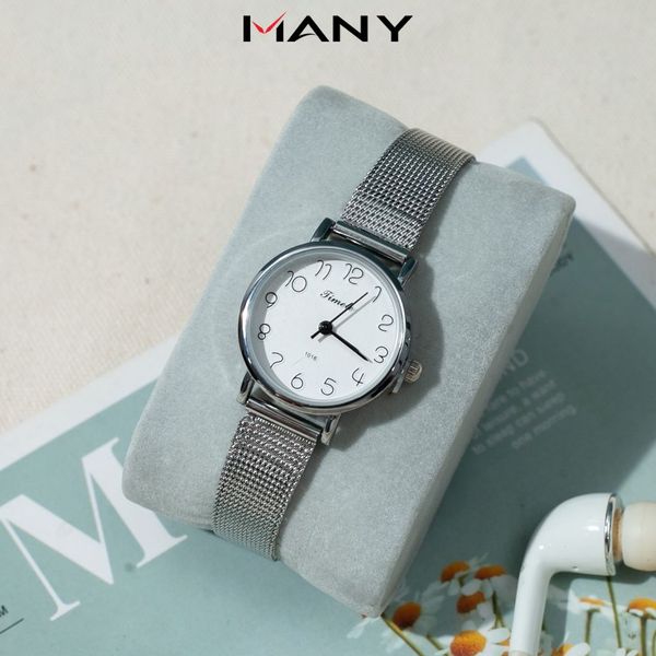 Đồng hồ nữ Timele mặt tròn thời trang - Đồng hồ đeo tay nữ dây lưới thép không gỉ Đồng hồ nữ Timele mặt tròn thời trang - Đồng hồ đeo tay nữ dây lưới thép không gỉ