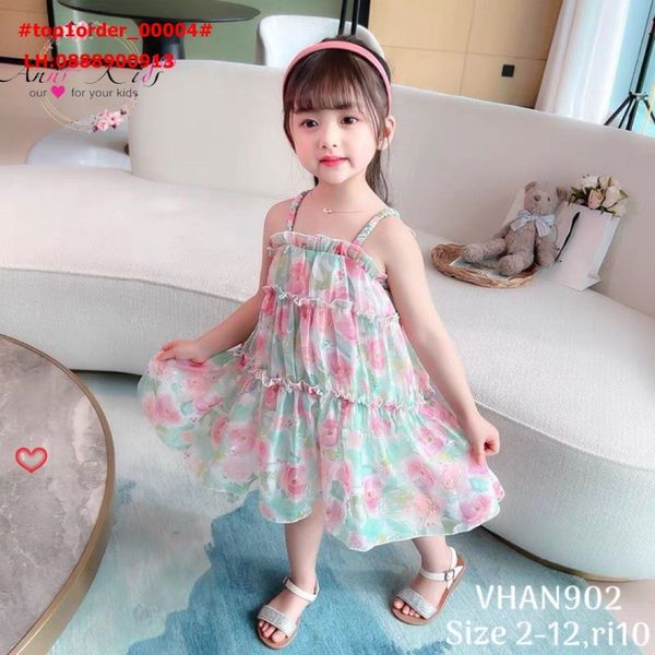 10-20kg) Váy cho bé gái 2 dây sành điệu TB3 - đầm bé gái xinh xắn TB258 |  Shopee Việt Nam
