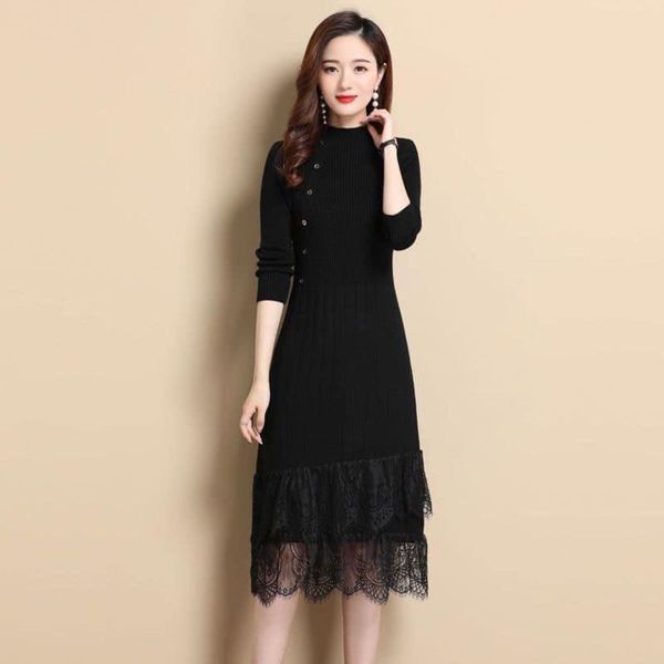 Váy len body cổ tròn thiết kế Charme 11003 - Đầm, váy nữ | ThờiTrangNữ.vn