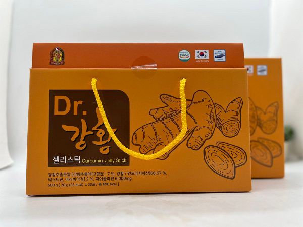 Thạch Nghệ Collagen Nano Curcumin Jelly 365 Vị Xoài Hàn Quốc Hộp 30 Gói x  20g giá sỉ, giá bán buôn - Thị Trường Sỉ