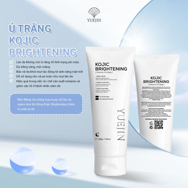 Kem Ủ Trắng Da Toàn Thân Yuejin Kojic Brightening (Dạng tuýp 200g) Kem Ủ Trắng Da Toàn Thân Yuejin Kojic Brightening (Dạng tuýp 200g)