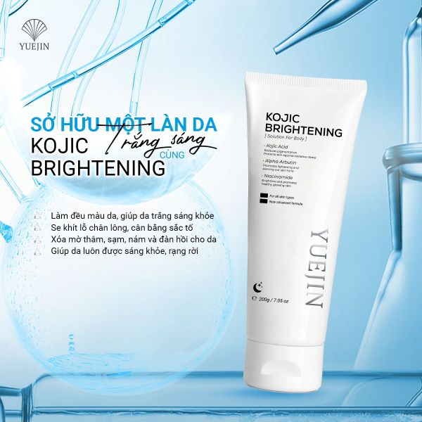 Kem Ủ Trắng Da Toàn Thân Yuejin Kojic Brightening (Dạng tuýp 200g) Kem Ủ Trắng Da Toàn Thân Yuejin Kojic Brightening (Dạng tuýp 200g)