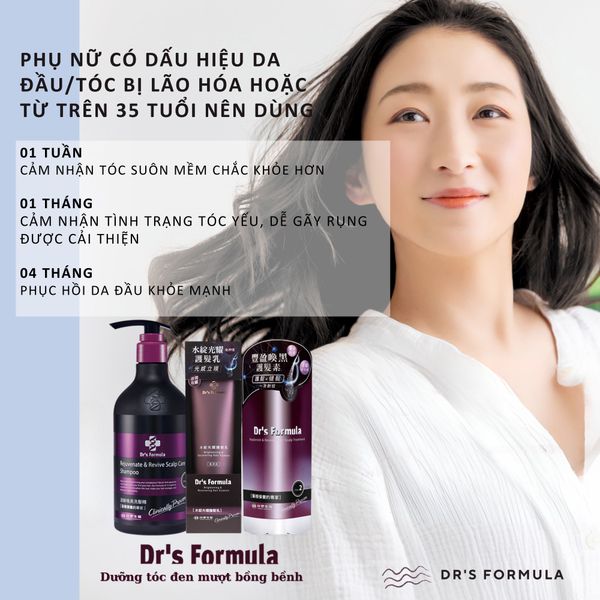 Dầu Xả Dưỡng Tóc Đen Mượt & Phục Hồi Tóc/Da Đầu Dr's Formula Replenish & Revive Hair/Scalp Treatment 250ml Dầu Xả Dưỡng Tóc Đen Mượt & Phục Hồi Tóc/Da Đầu Dr's Formula Replenish & Revive Hair/Scalp Treatment 250ml