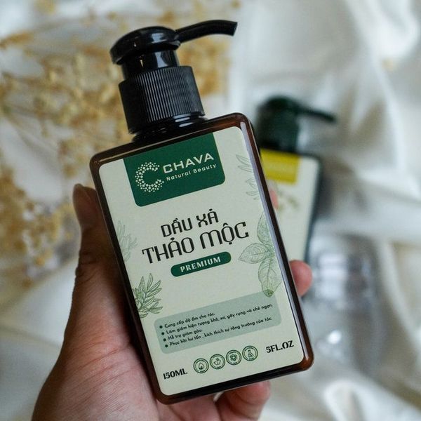 DẦU XẢ THẢO MỘC PREMIUM 150ML - CHAVA NATURAL BEAUTY DẦU XẢ THẢO MỘC PREMIUM 150ML - CHAVA NATURAL BEAUTY