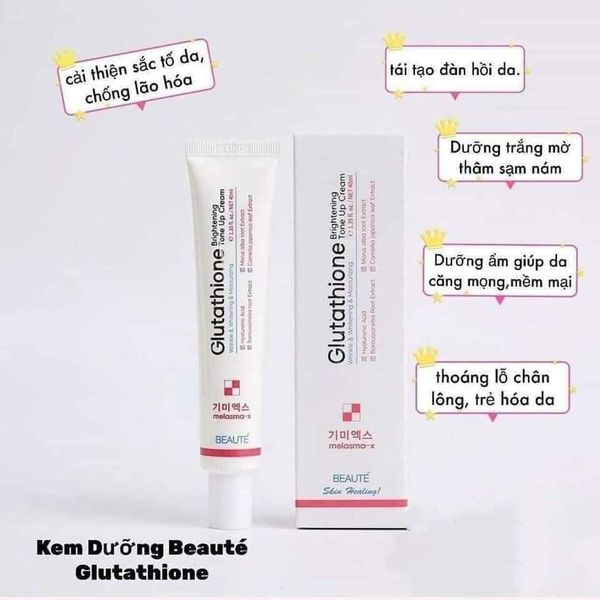 Kem Melasma-X Glutathione Brightening Tone Up Cream Dưỡng Trắng Da, Nâng  Tone Chính Hãng giá sỉ, giá bán buôn