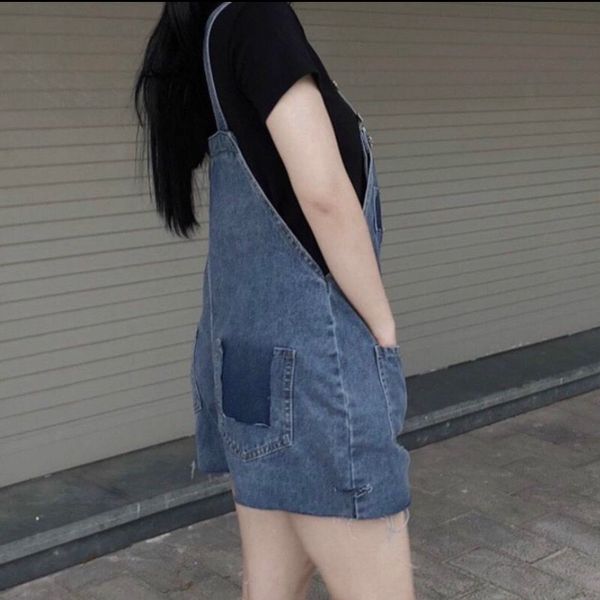 Yếm Váy Jeans Nữ Yurita Chất Bò Phối 2 Túi Trước Kèm Dây Rút Eo Mang Phong  Cách Ulzzang Hàn Quốc | Shopee Việt Nam