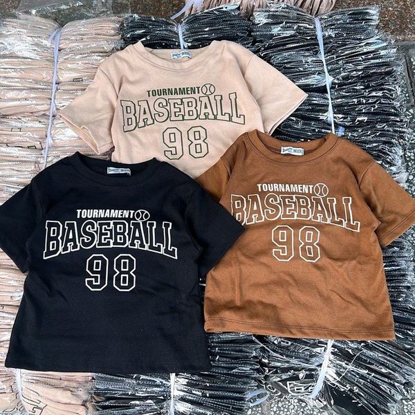 ÁO THUN NỮ CROPTOP CỔ TRÒN TAY NGẮN BASEBALL 98 - AUSA HOUSE ÁO THUN NỮ CROPTOP CỔ TRÒN TAY NGẮN BASEBALL 98 - AUSA HOUSE