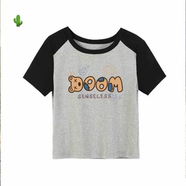 ÁO THUN NỮ CROPTOP CỔ TRÒN TAY NGẮN BOOM - AUSA HOUSE ÁO THUN NỮ CROPTOP CỔ TRÒN TAY NGẮN BOOM - AUSA HOUSE