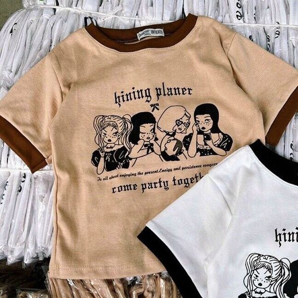 ÁO THUN NỮ CROPTOP CỔ TRÒN TAY NGẮN HINING PLANER - AUSA HOUSE ÁO THUN NỮ CROPTOP CỔ TRÒN TAY NGẮN HINING PLANER - AUSA HOUSE