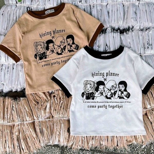 ÁO THUN NỮ CROPTOP CỔ TRÒN TAY NGẮN HINING PLANER - AUSA HOUSE ÁO THUN NỮ CROPTOP CỔ TRÒN TAY NGẮN HINING PLANER - AUSA HOUSE