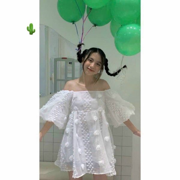 ĐẦM NỮ HOA VẢI VOAN 2 LỚP ĐÍNH LÔNG TƠ BẸT VAI - AUSA HOUSE ĐẦM NỮ HOA VẢI VOAN 2 LỚP ĐÍNH LÔNG TƠ BẸT VAI - AUSA HOUSE