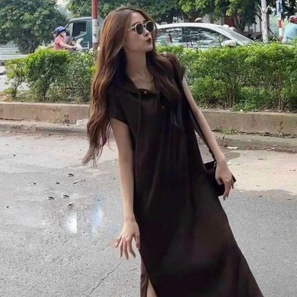 ĐẦM NỮ SUÔNG NỈ TĂM LEN TAY NHÍ CÓ MŨ FORM RỘNG - AUSA HOUSE ĐẦM NỮ SUÔNG NỈ TĂM LEN TAY NHÍ CÓ MŨ FORM RỘNG - AUSA HOUSE