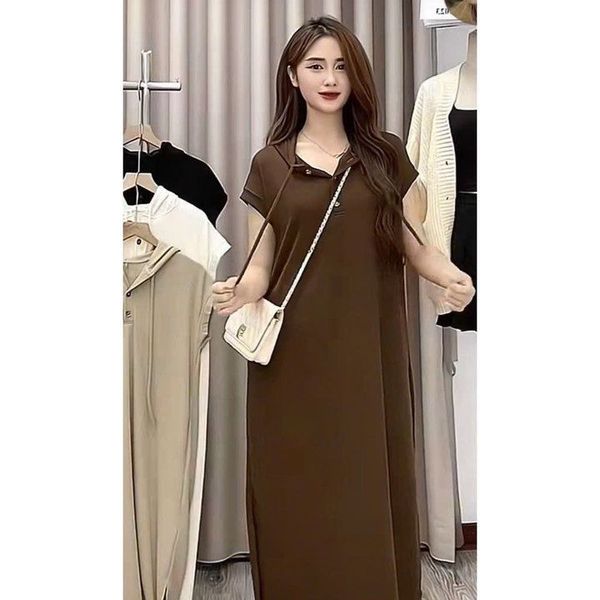 ĐẦM NỮ SUÔNG NỈ TĂM LEN TAY NHÍ CÓ MŨ FORM RỘNG - AUSA HOUSE ĐẦM NỮ SUÔNG NỈ TĂM LEN TAY NHÍ CÓ MŨ FORM RỘNG - AUSA HOUSE