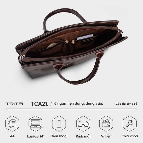 Cặp da nam công sở thời trang Trita TCA21 Cặp da nam công sở thời trang Trita TCA21