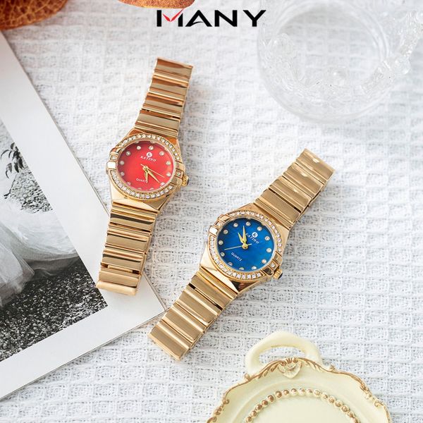 Đồng Hồ Thời Trang Katino 9270 Fi Mặt Tròn Sang Trọng, Đính Đá Theo Giờ Thoải Mái Khi Đeo Many Đồng Hồ Thời Trang Katino 9270 Fi Mặt Tròn Sang Trọng, Đính Đá Theo Giờ Thoải Mái Khi Đeo Many