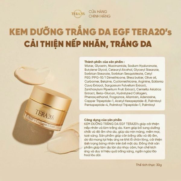 Tinh Chất Vitamin Tera20's Trắng Da, Cấp Ẩm, Cải Thiện Nếp Nhăn, Làm Dịu Da Nhạy Cảm 120ml giá sỉ, giá bán buôn - Thị Trường Sỉ