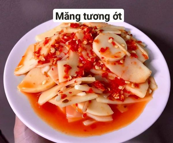 Măng tương ớt, măng tre ngâm chua ngọt nhà làm hủ 500g giòn, tươi ngon - CTB750 Măng tương ớt, măng tre ngâm chua ngọt nhà làm hủ 500g giòn, tươi ngon - CTB750