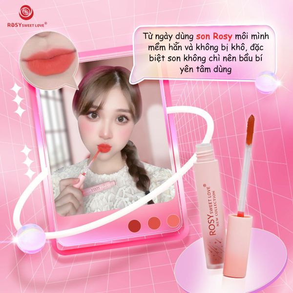 SON KEM LÌ ROSY PHIÊN BẢN MỚI TOUCH THE STARS KHÔNG CHÌ MỀM MÔI AN TOÀN CHO BẦU SON KEM LÌ ROSY PHIÊN BẢN MỚI TOUCH THE STARS KHÔNG CHÌ MỀM MÔI AN TOÀN CHO BẦU