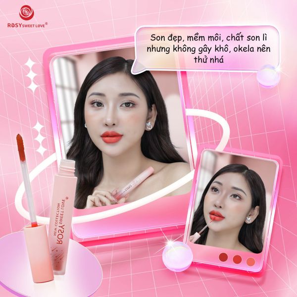 SON KEM LÌ ROSY PHIÊN BẢN MỚI TOUCH THE STARS KHÔNG CHÌ MỀM MÔI AN TOÀN CHO BẦU SON KEM LÌ ROSY PHIÊN BẢN MỚI TOUCH THE STARS KHÔNG CHÌ MỀM MÔI AN TOÀN CHO BẦU