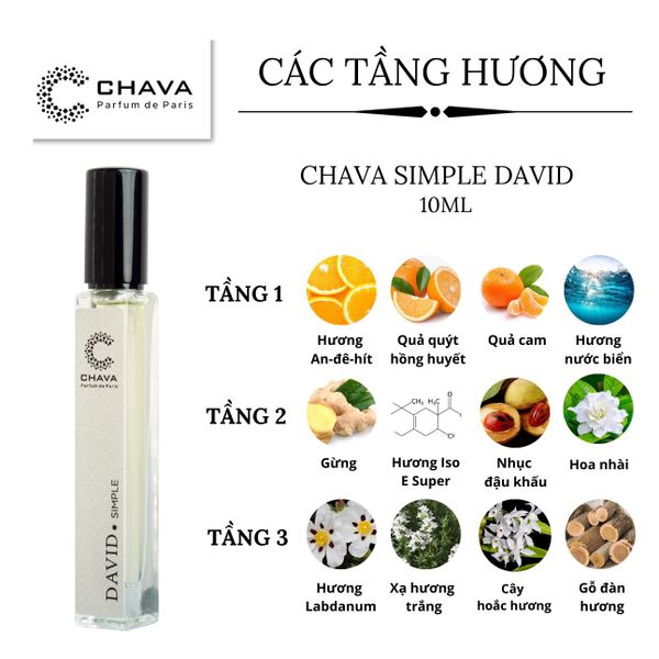 NƯỚC HOA MINI SIMPLE DAVID 10ML PHONG CÁCH XỊT - CHAVA NƯỚC HOA MINI SIMPLE DAVID 10ML PHONG CÁCH XỊT - CHAVA