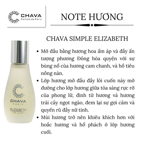NƯỚC HOA MINI SIMPLE ELIZABETH 12ML PHONG CÁCH LĂN - CHAVA NƯỚC HOA MINI SIMPLE ELIZABETH 12ML PHONG CÁCH LĂN - CHAVA