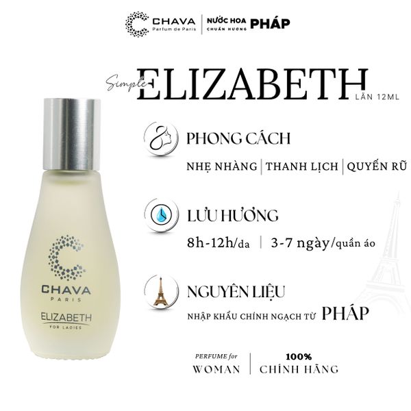 NƯỚC HOA MINI SIMPLE ELIZABETH 12ML PHONG CÁCH LĂN - CHAVA NƯỚC HOA MINI SIMPLE ELIZABETH 12ML PHONG CÁCH LĂN - CHAVA