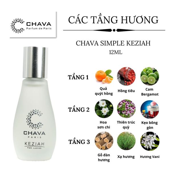 NƯỚC HOA MINI SIMPLE KEZIAH 12ML PHONG CÁCH LĂN - CHAVA NƯỚC HOA MINI SIMPLE KEZIAH 12ML PHONG CÁCH LĂN - CHAVA