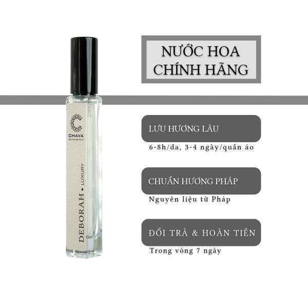 COMBO 2 CHAI NƯỚC HOA LUXURY 10ML (DEBORAH, DANIEL, RUTH) - CHAVA COMBO 2 CHAI NƯỚC HOA LUXURY 10ML (DEBORAH, DANIEL, RUTH) - CHAVA