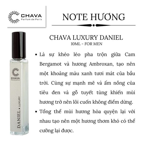COMBO 2 CHAI NƯỚC HOA LUXURY 10ML (DEBORAH, DANIEL, RUTH) - CHAVA COMBO 2 CHAI NƯỚC HOA LUXURY 10ML (DEBORAH, DANIEL, RUTH) - CHAVA