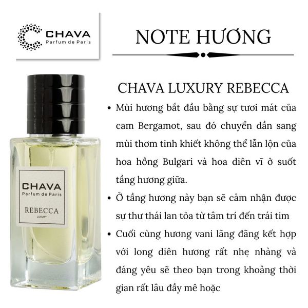 NƯỚC HOA LUXURY REBECCA 50ML PHONG CÁCH XỊT - CHAVA NƯỚC HOA LUXURY REBECCA 50ML PHONG CÁCH XỊT - CHAVA