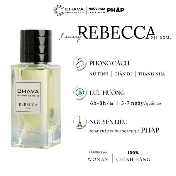 NƯỚC HOA LUXURY REBECCA 50ML PHONG CÁCH XỊT - CHAVA NƯỚC HOA LUXURY REBECCA 50ML PHONG CÁCH XỊT - CHAVA