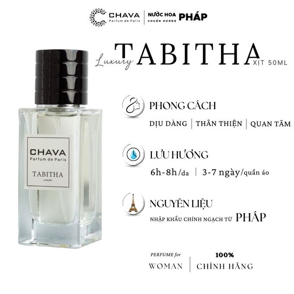 NƯỚC HOA LUXURY TABITHA 50ML PHONG CÁCH XỊT - CHAVA NƯỚC HOA LUXURY TABITHA 50ML PHONG CÁCH XỊT - CHAVA