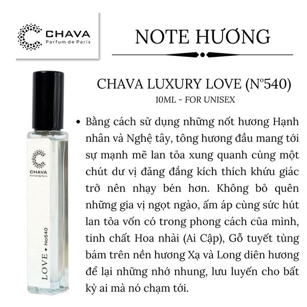 NƯỚC HOA MINI LUXURY N0540 10ML - CHAVA NƯỚC HOA MINI LUXURY N0540 10ML - CHAVA