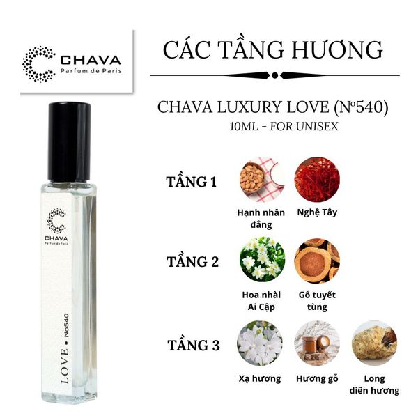 NƯỚC HOA MINI LUXURY N0540 10ML - CHAVA NƯỚC HOA MINI LUXURY N0540 10ML - CHAVA
