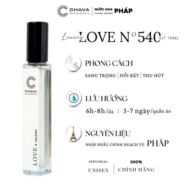 NƯỚC HOA MINI LUXURY N0540 10ML - CHAVA NƯỚC HOA MINI LUXURY N0540 10ML - CHAVA