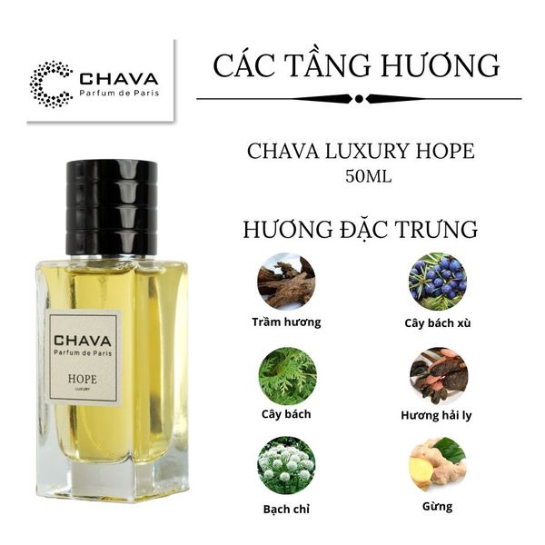 NƯỚC HOA UNISEX LUXURY HOPE 50ML PHONG CÁCH XỊT - CHAVA NƯỚC HOA UNISEX LUXURY HOPE 50ML PHONG CÁCH XỊT - CHAVA