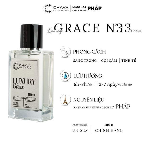 NƯỚC HOA LUXURY N033 50ML - CHAVA NƯỚC HOA LUXURY N033 50ML - CHAVA
