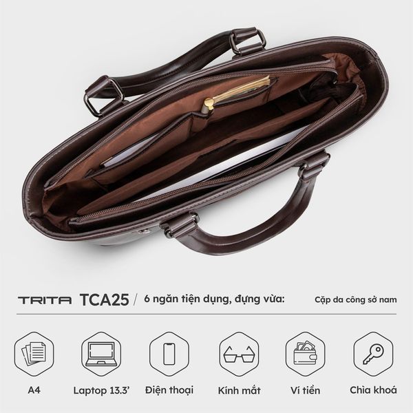 Cặp da nam công sở phong cách Trita TCA25 Cặp da nam công sở phong cách Trita TCA25